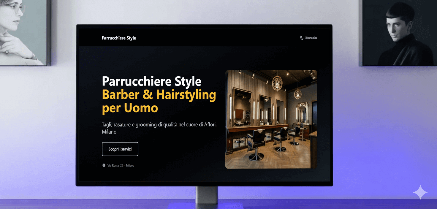 Esempio sito Parruchiere