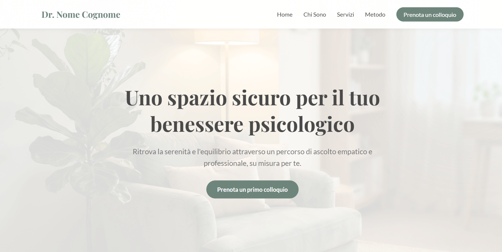 Esempio sito psicologo